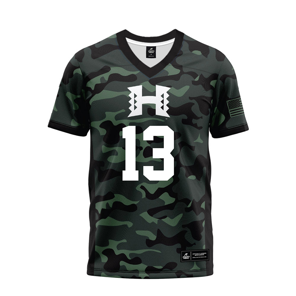 Hawaii - NCAA Football : Koa Eldredge - Premium Football Jersey-0