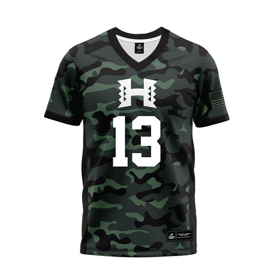 Hawaii - NCAA Football : Koa Eldredge - Premium Football Jersey-0