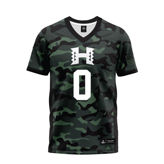Hawaii - NCAA Football : Jeremiah Hughes - Premium Football Jersey-0