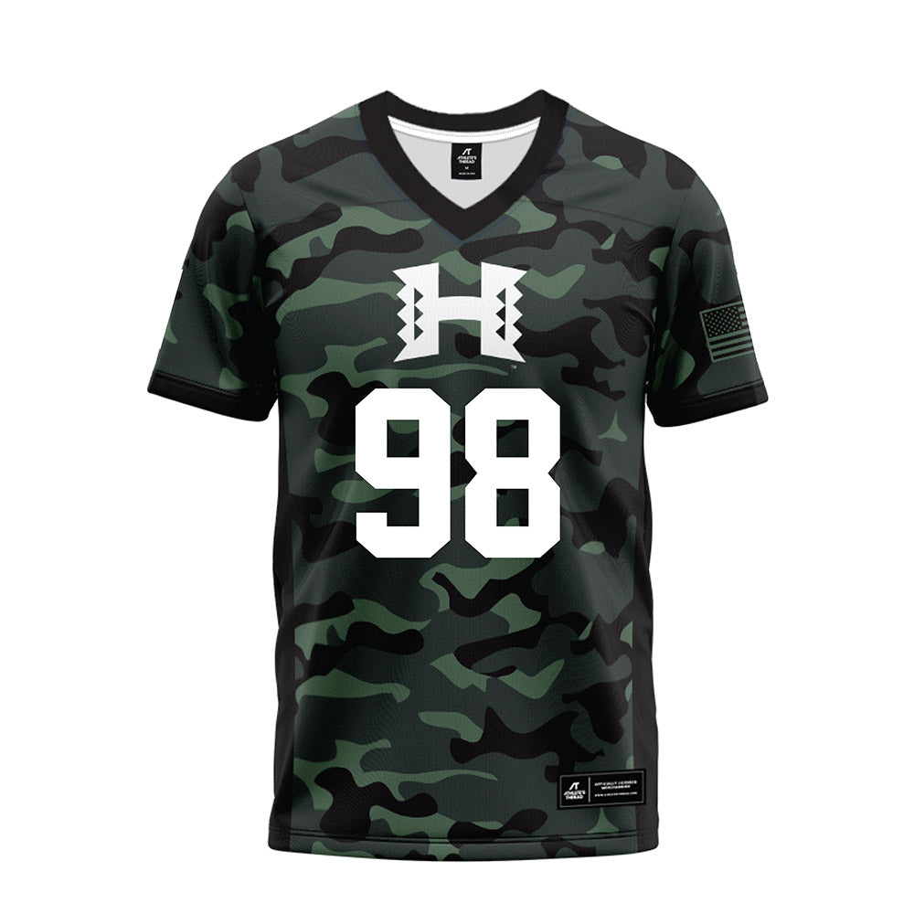 Hawaii - NCAA Football : Sean Olvera-Harle - Premium Football Jersey-0