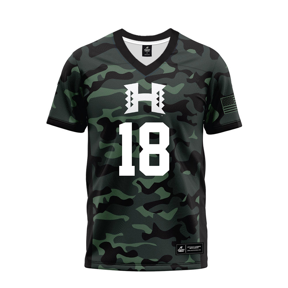 Hawaii - NCAA Football : Zaden Mariteragi - Premium Football Jersey-0