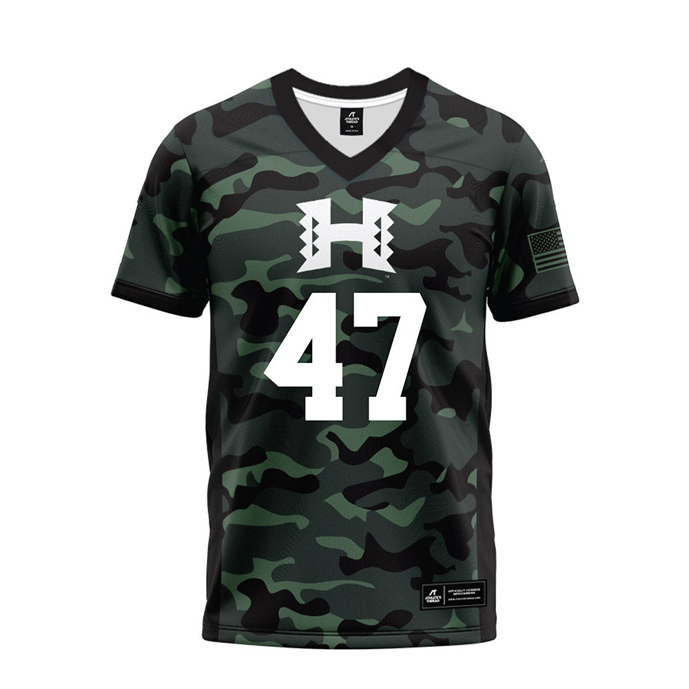 Hawaii - NCAA Football : Kingston Costales - Premium Football Jersey-0