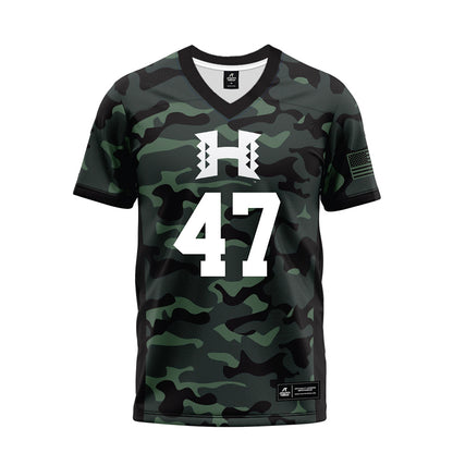 Hawaii - NCAA Football : Kingston Costales - Premium Football Jersey-0