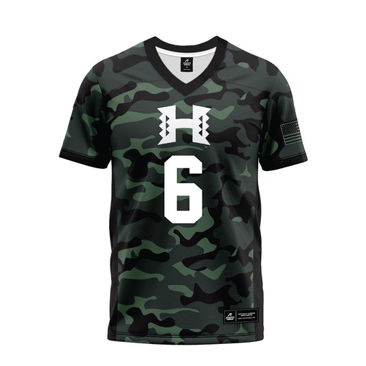 Hawaii - NCAA Football : Kainoa Carvalho - Premium Football Jersey-0