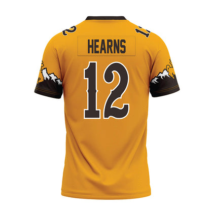 Wyoming - NCAA Football : Desman Hearns - Gold Premium Football Jersey-1