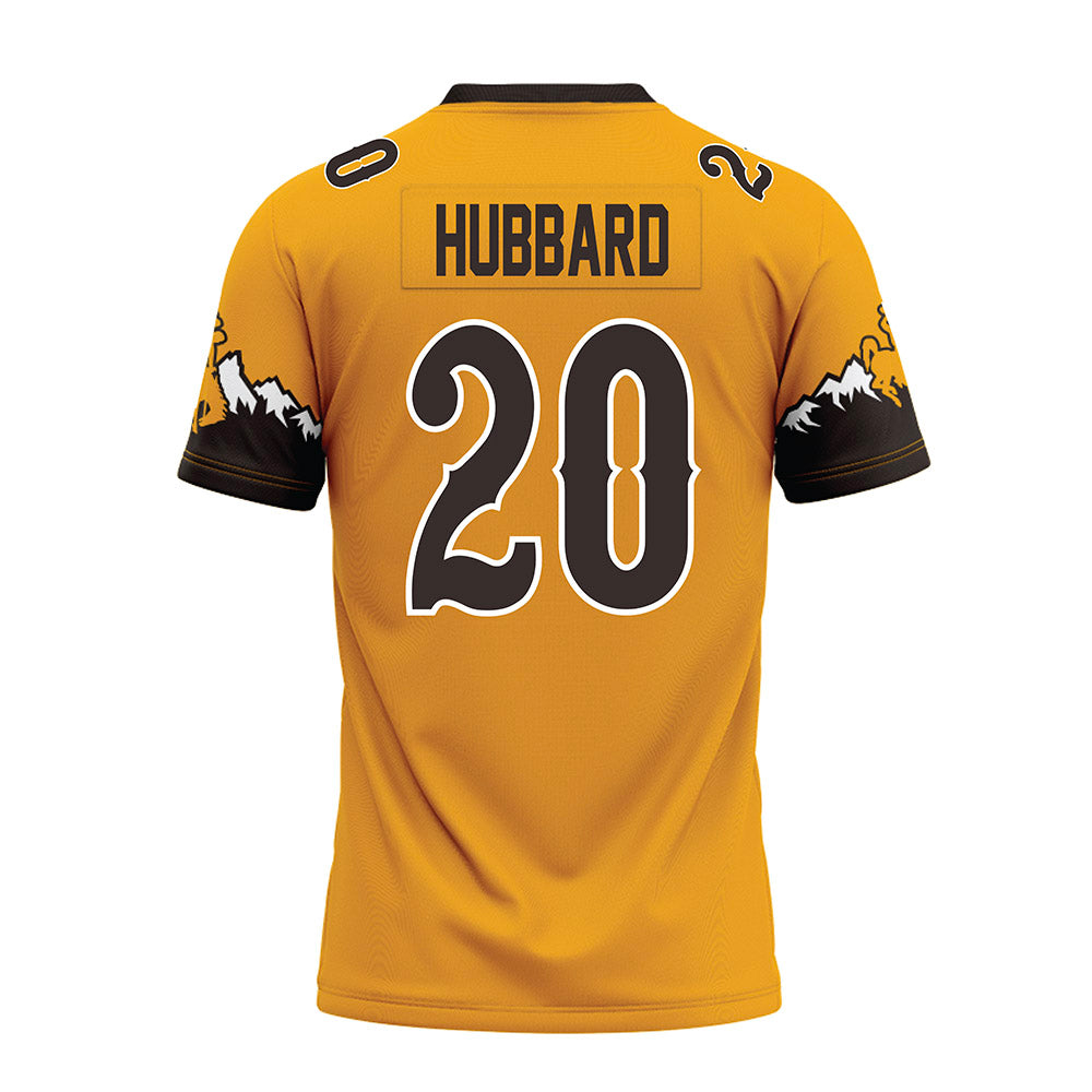 Wyoming - NCAA Football : Diore Hubbard - Gold Premium Football Jersey-1