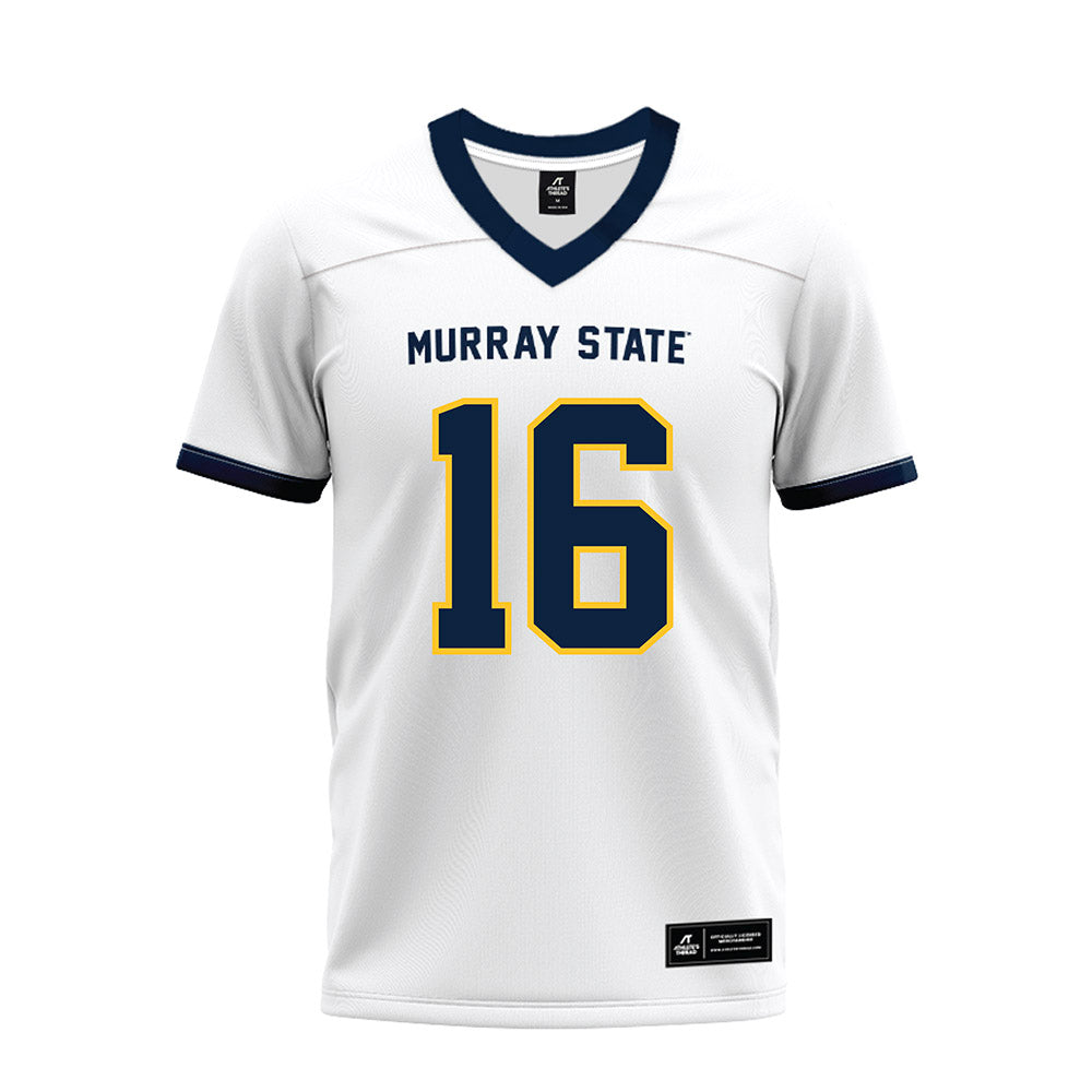 Murray State - NCAA Football : baxter wright - White Premium Football Jersey-0