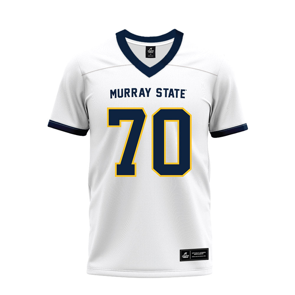 Murray State - NCAA Football : Brandon Mills - White Premium Football Jersey-0