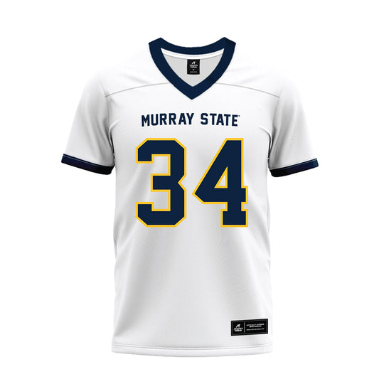 Murray State - NCAA Football : Daniel OBrien - White Premium Football Jersey-0