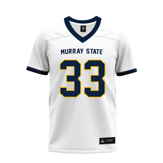 Murray State - NCAA Football : Daniel Aganbi - White Premium Football Jersey-0