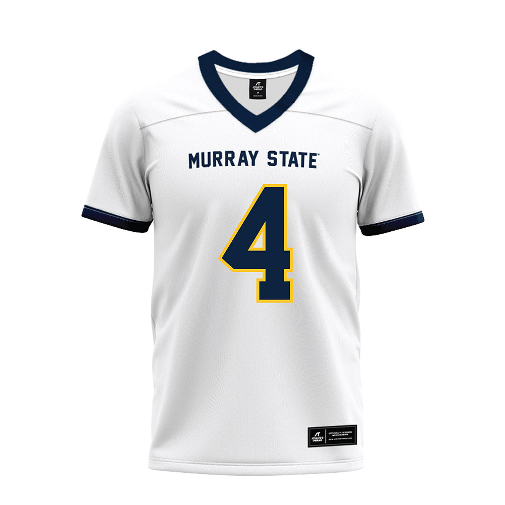 Murray State - NCAA Football : Milton White jr - White Premium Football Jersey-0