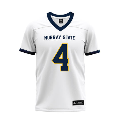 Murray State - NCAA Football : Milton White jr - White Premium Football Jersey-0