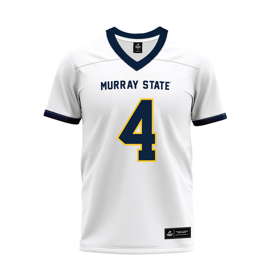 Murray State - NCAA Football : Milton White jr - White Premium Football Jersey-0