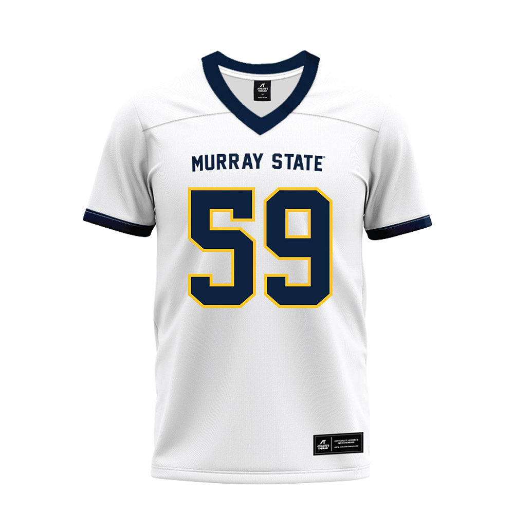 Murray State - NCAA Football : Jackson Biser - White Premium Football Jersey-0
