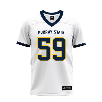 Murray State - NCAA Football : Jackson Biser - White Premium Football Jersey-0