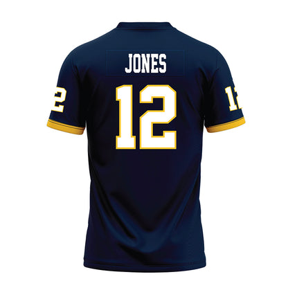 Murray State - NCAA Football : Steven Jones - Navy Premium Football Jersey-1