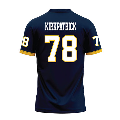 Murray State - NCAA Football : Eric Kirkpatrick - Navy Premium Football Jersey-1