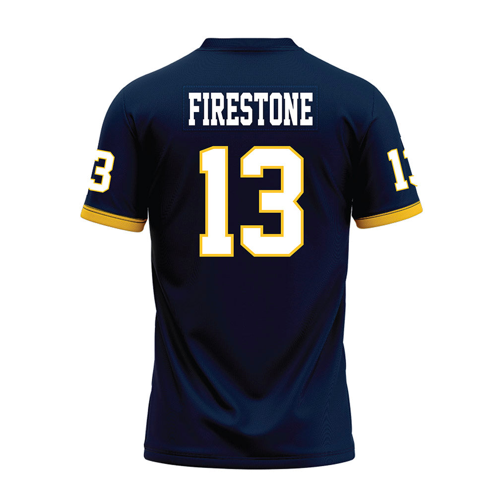 Murray State - NCAA Football : Trey Firestone - Navy Premium Football Jersey-1