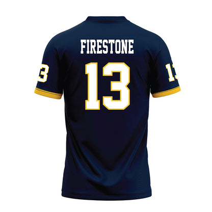 Murray State - NCAA Football : Trey Firestone - Navy Premium Football Jersey-1