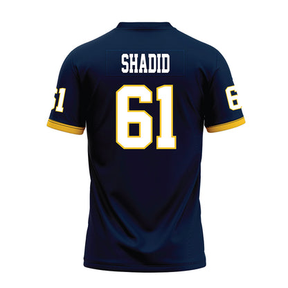Murray State - NCAA Football : AJ Shadid - Navy Premium Football Jersey-1