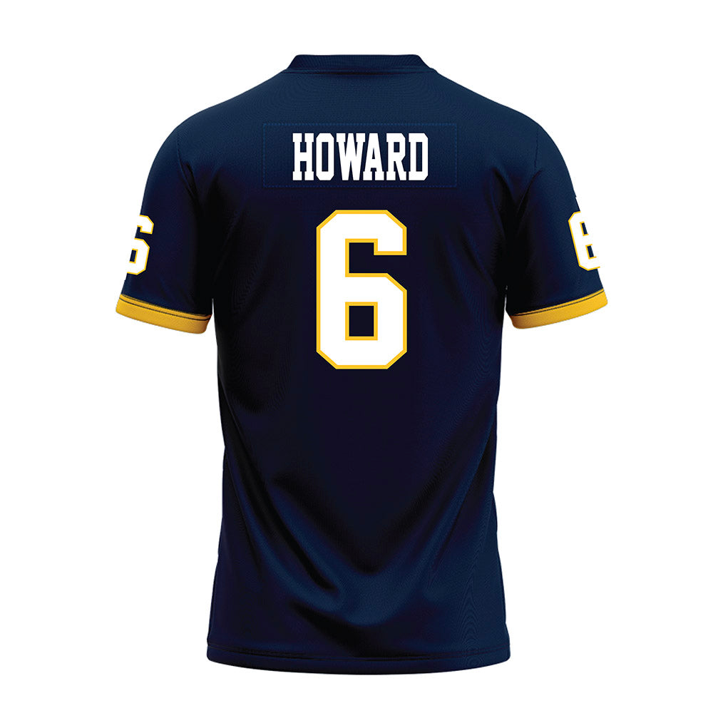Murray State - NCAA Football : Dimitri Howard - Navy Premium Football Jersey-1