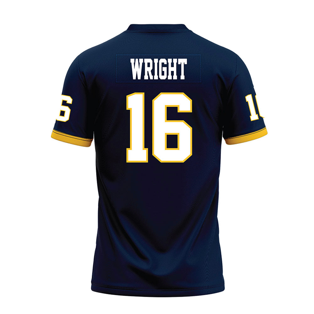 Murray State - NCAA Football : baxter wright - Navy Premium Football Jersey-1