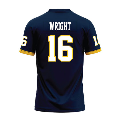 Murray State - NCAA Football : baxter wright - Navy Premium Football Jersey-1