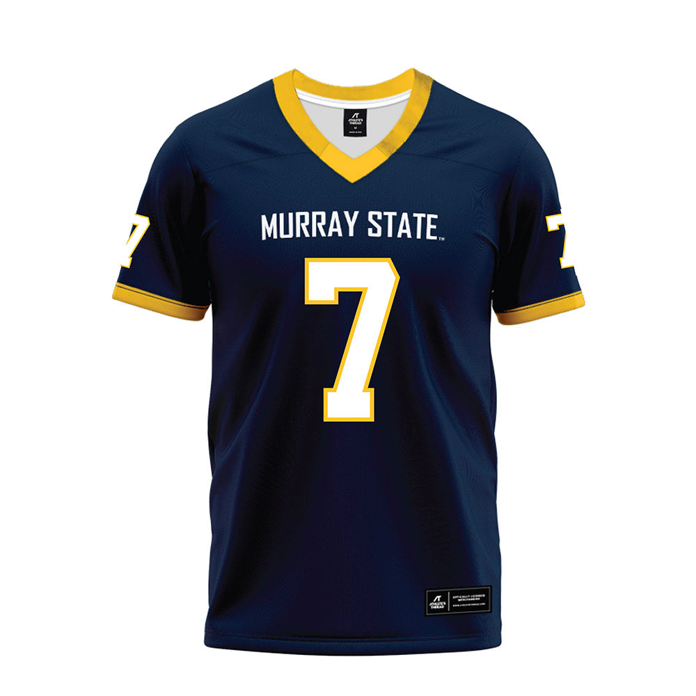 Murray State - NCAA Football : Kaleb Bailey - Navy Premium Football Jersey-0