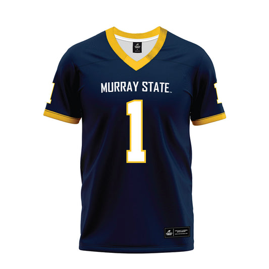 Murray State - NCAA Football : Bryan Pulley - Navy Premium Football Jersey-0
