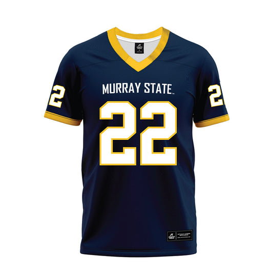 Murray State - NCAA Football : Kevin Emmanuel - Navy Premium Football Jersey