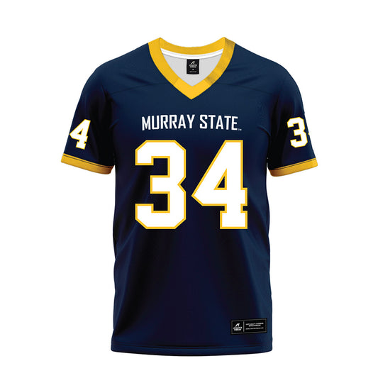 Murray State - NCAA Football : Daniel OBrien - Navy Premium Football Jersey-0