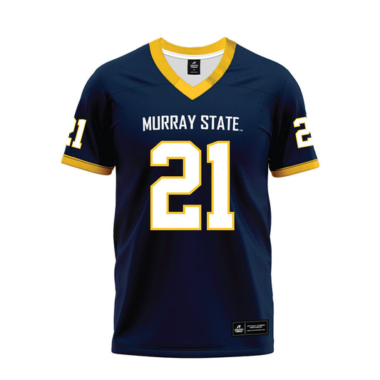 Murray State - NCAA Football : Kyson Morgan - Navy Premium Football Jersey-0