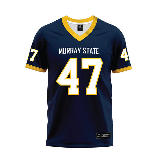 Murray State - NCAA Football : Everett Currie - Navy Premium Football Jersey-0