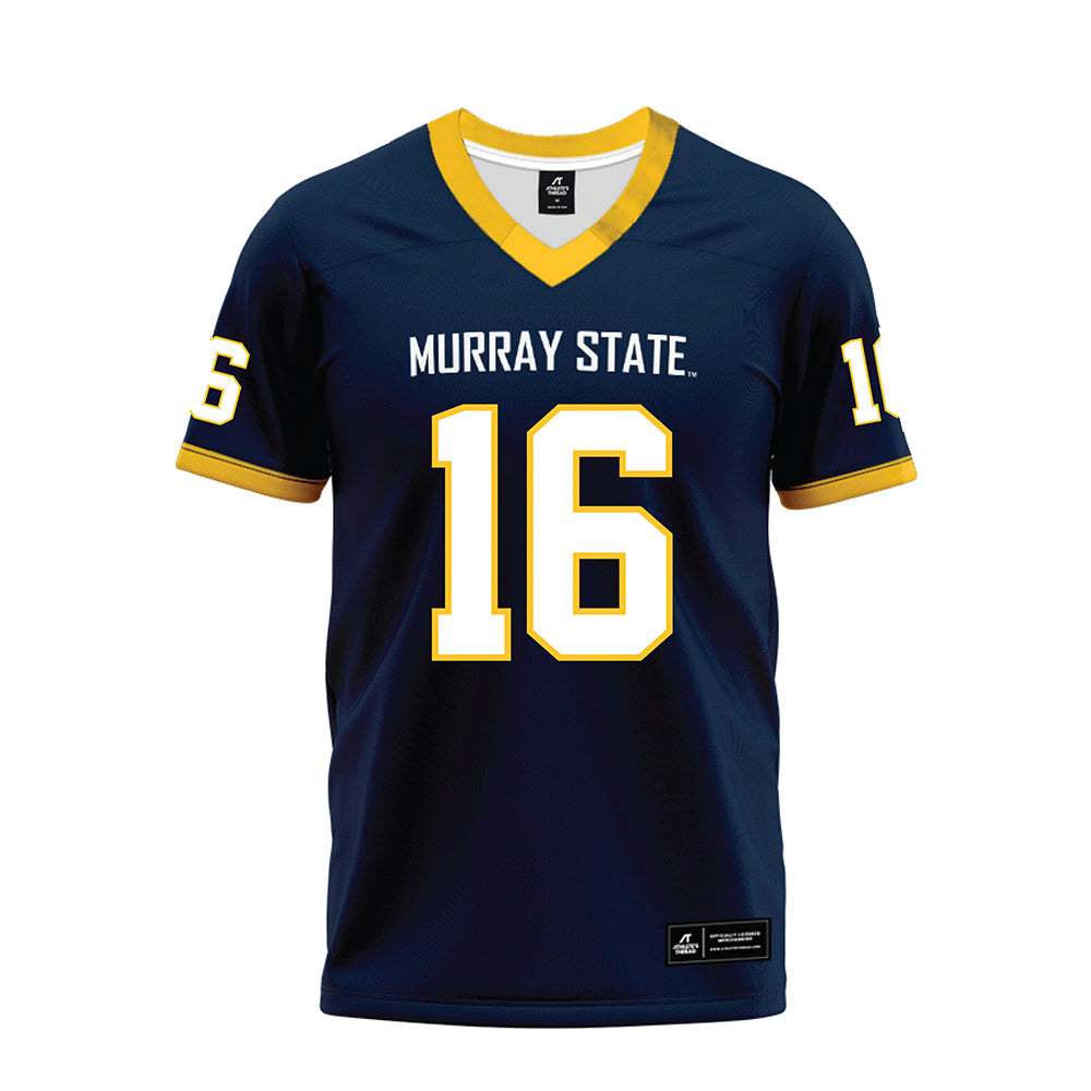 Murray State - NCAA Football : baxter wright - Navy Premium Football Jersey-0