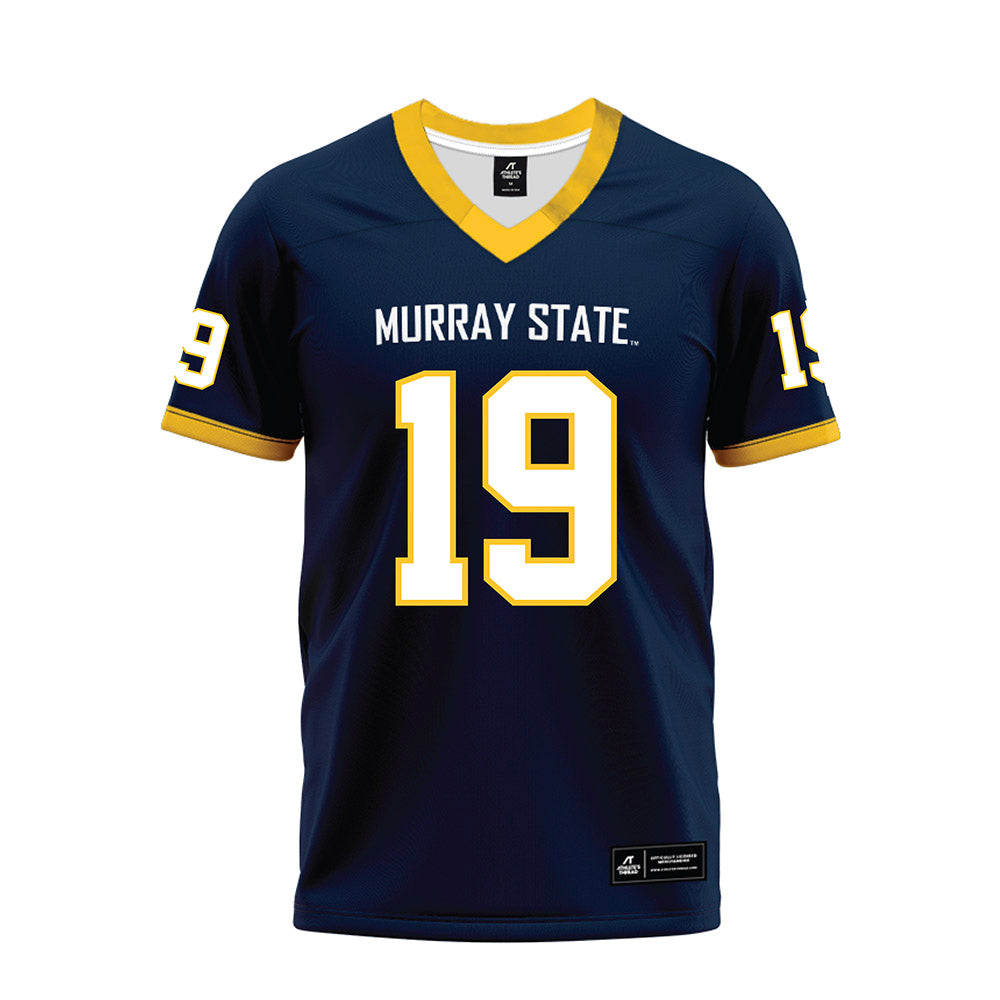 Murray State - NCAA Football : Matt Masingill - Navy Premium Football Jersey-0