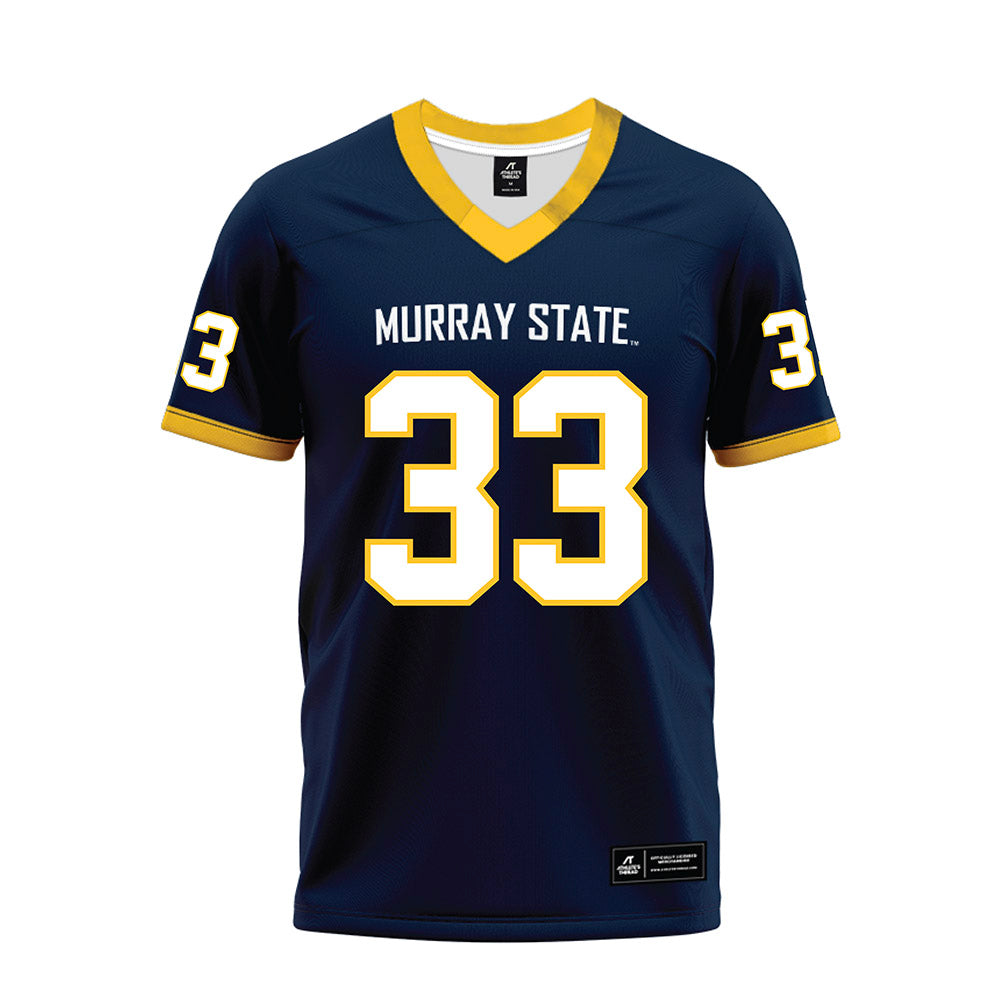 Murray State - NCAA Football : Daniel Aganbi - Navy Premium Football Jersey-0