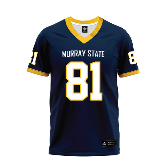 Murray State - NCAA Football : Reece Hunt - Navy Premium Football Jersey-0