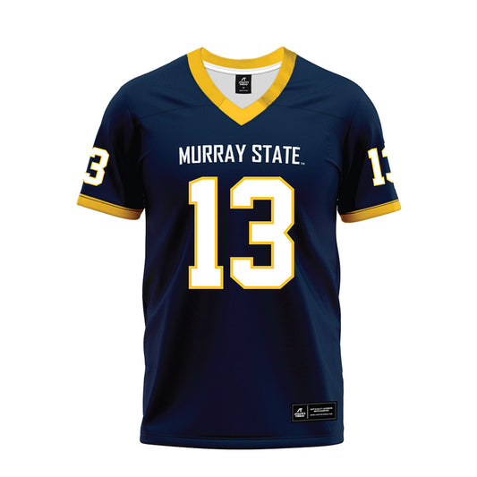 Murray State - NCAA Football : Trey Firestone - Navy Premium Football Jersey-0