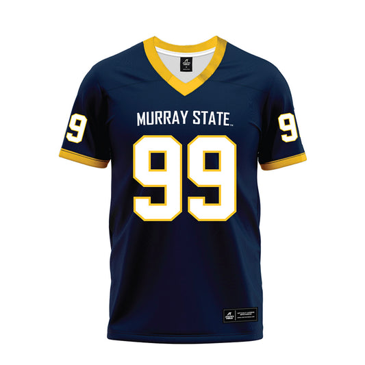 Murray State - NCAA Football : Demetrius Carman - Navy Premium Football Jersey-0