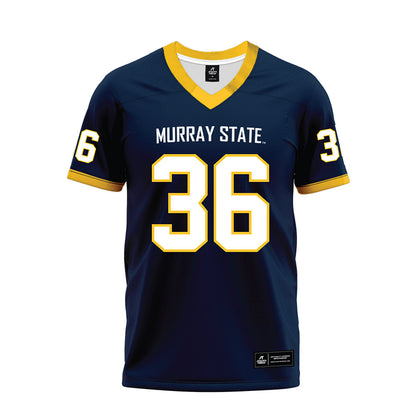 Murray State - NCAA Football : Jack Massey - Navy Premium Football Jersey-0