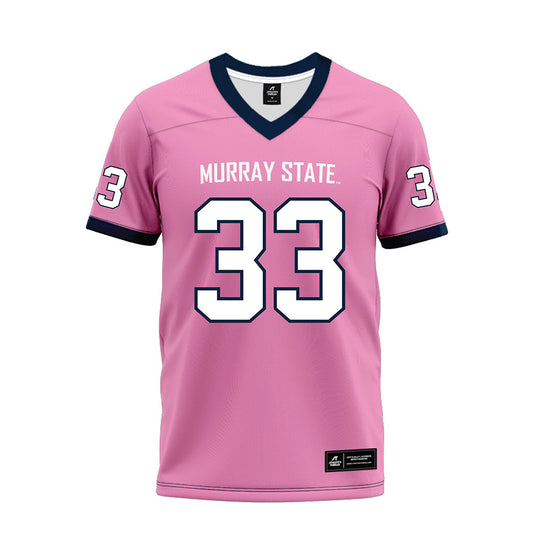 Murray State - NCAA Football : Myles Mclaughlin - Pink Premium Football Jersey-0