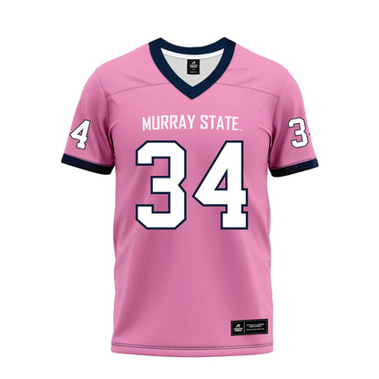 Murray State - NCAA Football : Daniel OBrien - Pink Premium Football Jersey-0
