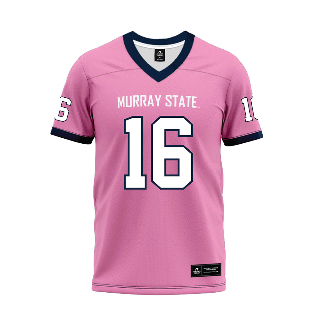 Murray State - NCAA Football : baxter wright - Pink Premium Football Jersey-0