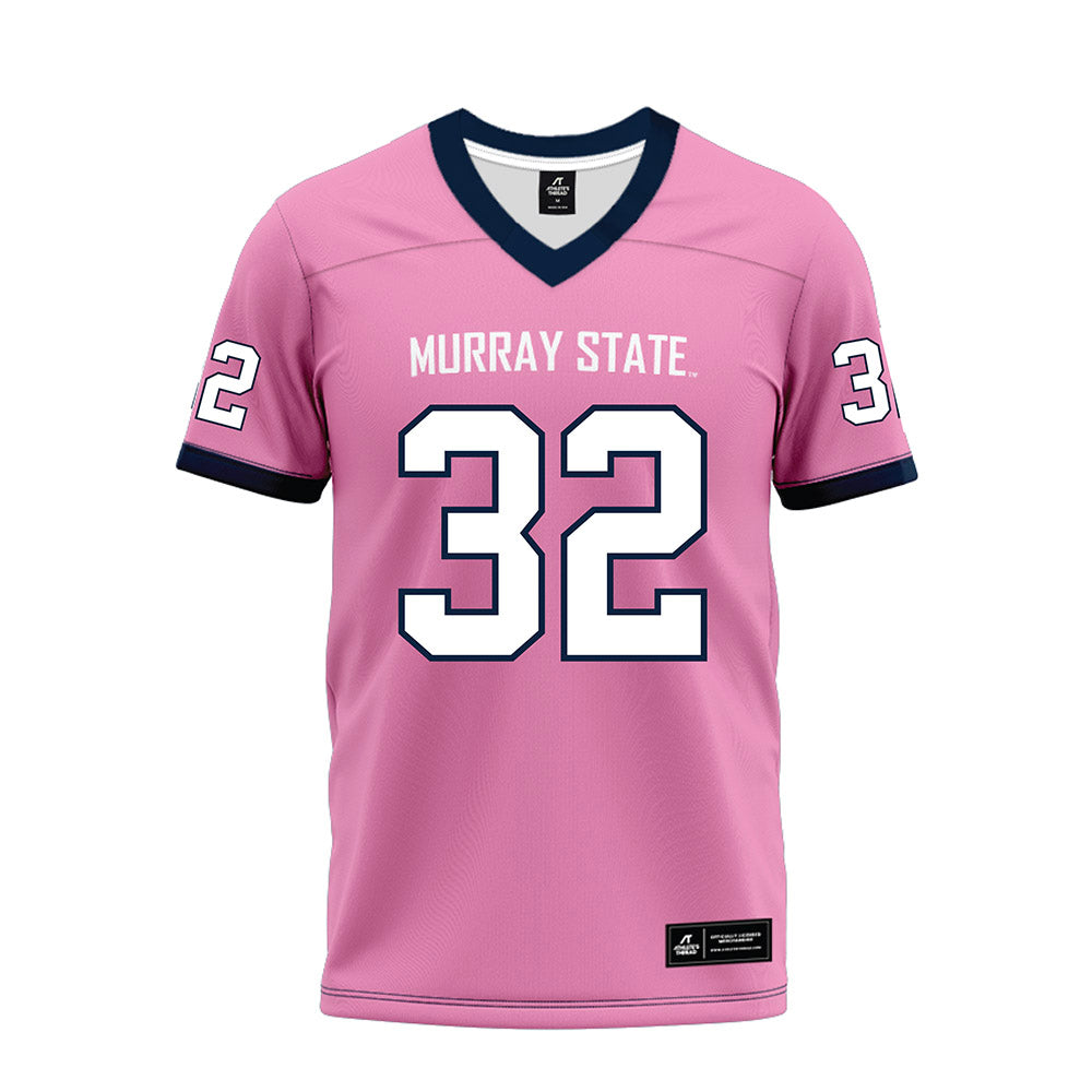 Murray State - NCAA Football : Blaize Thomas - Pink Premium Football Jersey-0