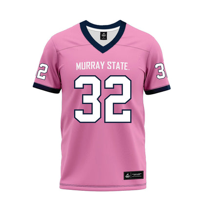 Murray State - NCAA Football : Blaize Thomas - Pink Premium Football Jersey-0