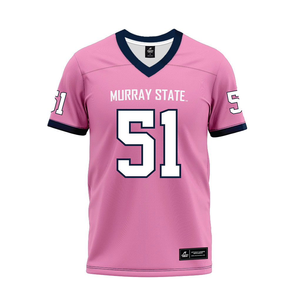 Murray State - NCAA Football : Caden Allbright - Pink Premium Football Jersey-0