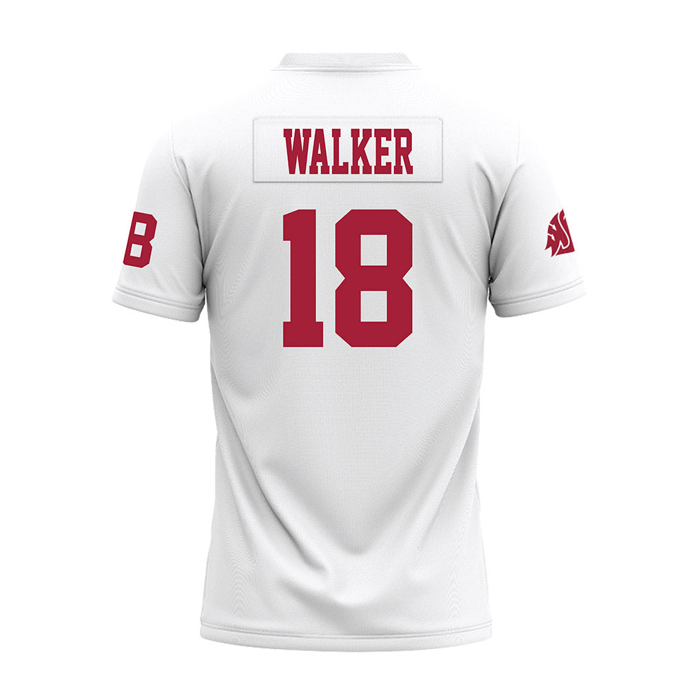 WSU - NCAA Football : Jevon Walker - White Premium Football Jersey-1