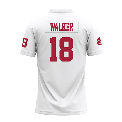 WSU - NCAA Football : Jevon Walker - White Premium Football Jersey-1