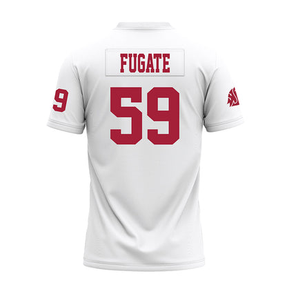 WSU - NCAA Football : Gavin Fugate - White Premium Football Jersey-1