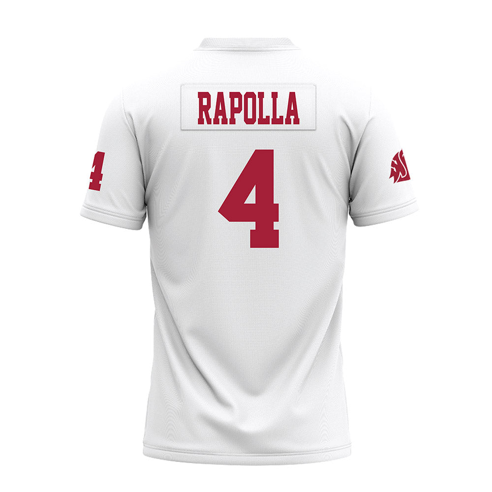 WSU - NCAA Football : Kai Rapolla - White Premium Football Jersey-1